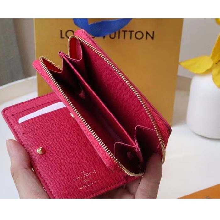 Louis Vuitton LV Women Lou Wallet Fall For You Fuchsia Pink Monogram Coated Canvas