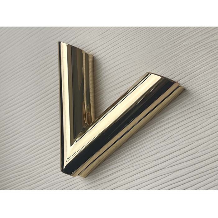 Louis Vuitton LV Women Twist MM Handbag Quartz White Epi Grained Leather