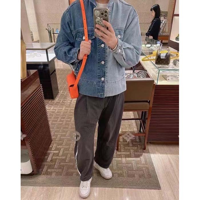 Louis Vuitton Unisex Steamer Wearable Wallet Orange Taurillon Monogram Cowhide Leather