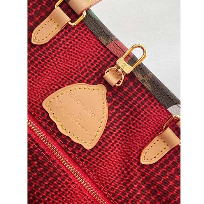 Louis Vuitton Unisex LVxYK OnTheGo MM Monogram Coated Canvas 3D Painted Dots Print