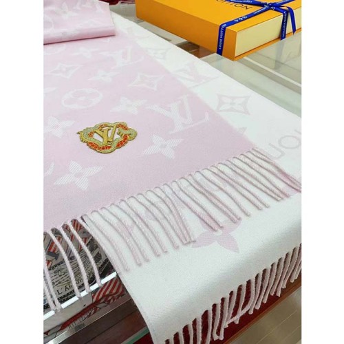 Louis Vuitton Unisex Precious Dragon LV Essential Scarf Pink Wool M79522