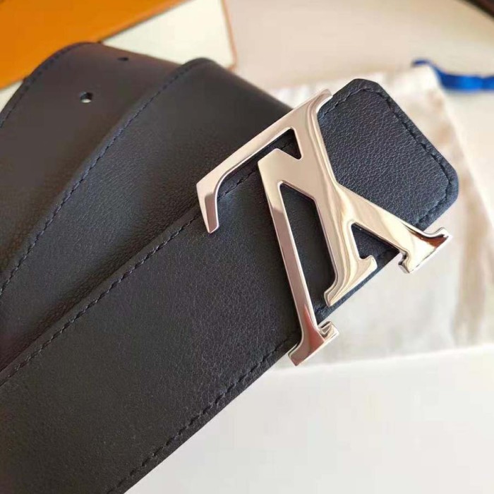 Louis Vuitton LV Unisex LV Initiales 40mm Reversible Belt-Black
