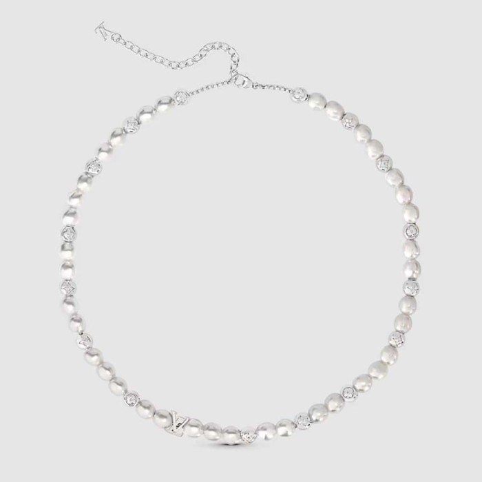 Louis Vuitton Unisex Monogram Pearls Necklace