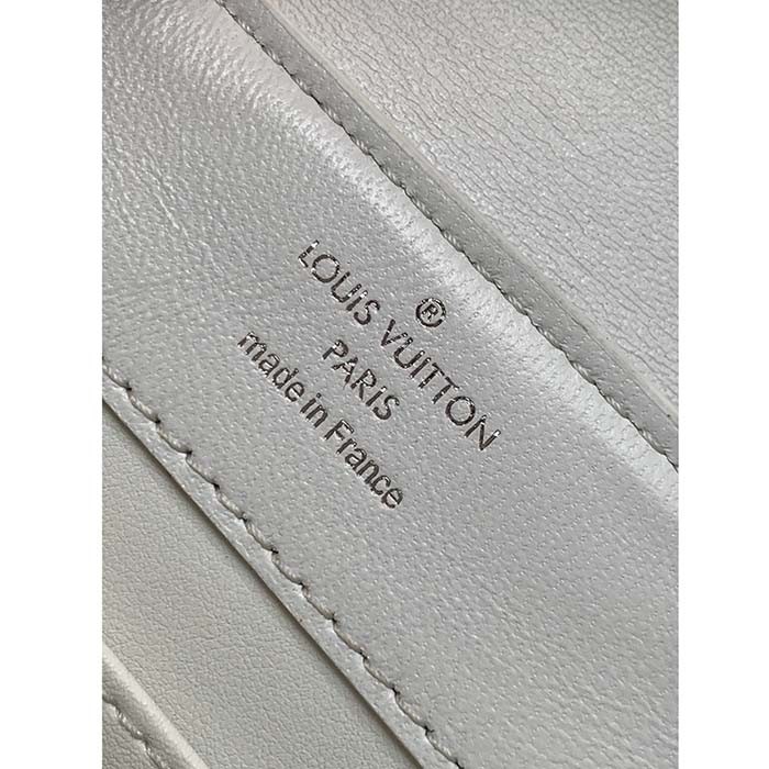 Louis Vuitton LV Women Capucines Mini Handbag White Brilliant Crocodilien Leather