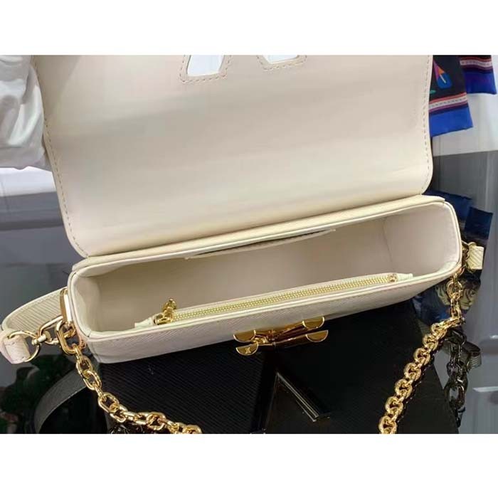 Louis Vuitton LV Women Twist West Quartz White Epi Grained Cowhide Leather M24550