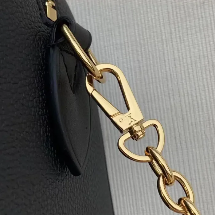Louis Vuitton Women LV Speedy Bandoulière 20 Black Embossed Grained Cowhide Leather