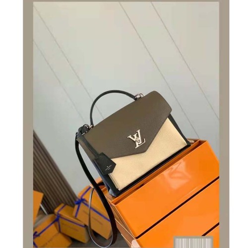 Louis Vuitton LV Women Mylockme Chain Bag Smokey Brown Soft Grained Calfskin