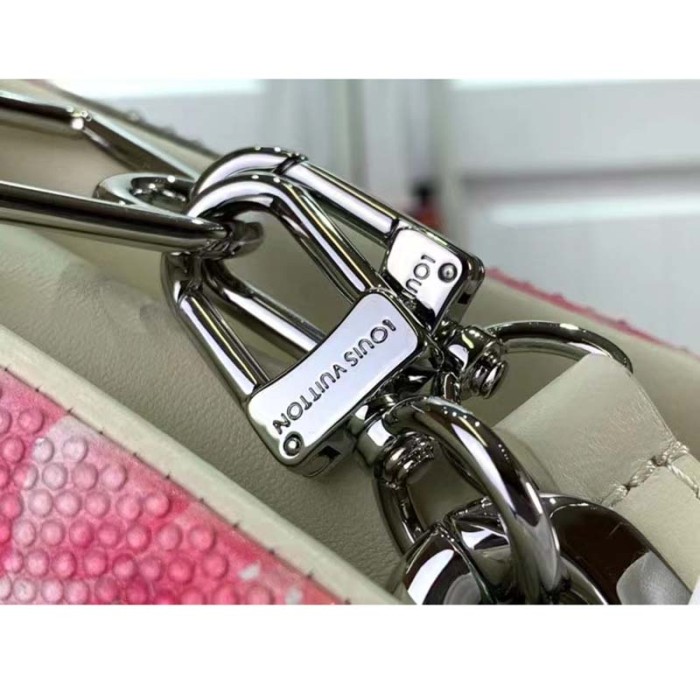 Louis Vuitton LV Women Capucines BB Handbag Multicolor Satin Textile Crystals Lambskin