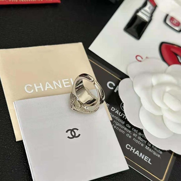 Chanel Women Ring in Metal and Strass