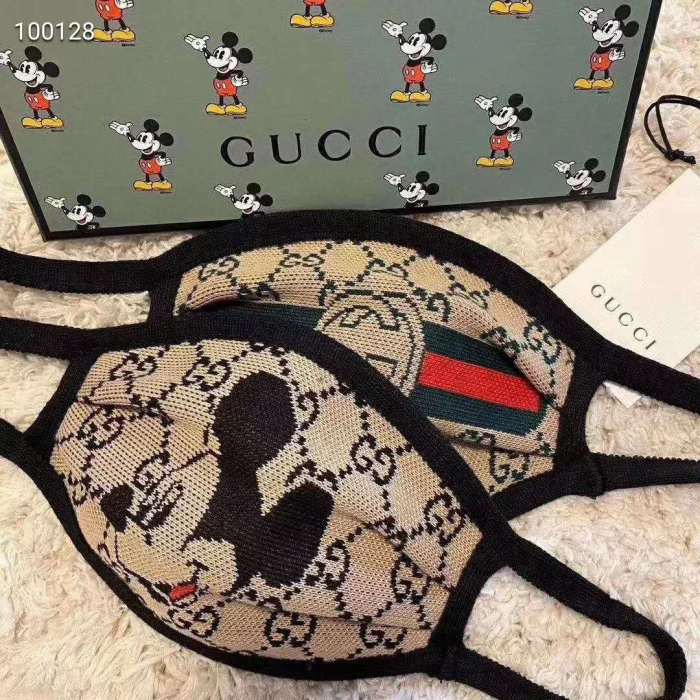 Gucci GG Unisex Disney x Gucci Facial Mask Double G Supreme Canvas