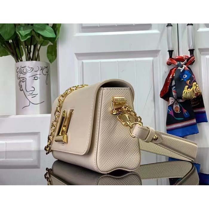 Louis Vuitton LV Women Twist West Quartz White Epi Grained Cowhide Leather M24550