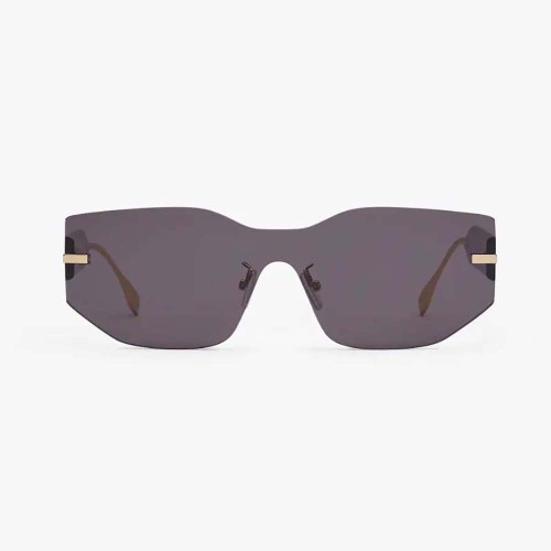 Fendi Women Fendigraphy Black Shield Sunglasses