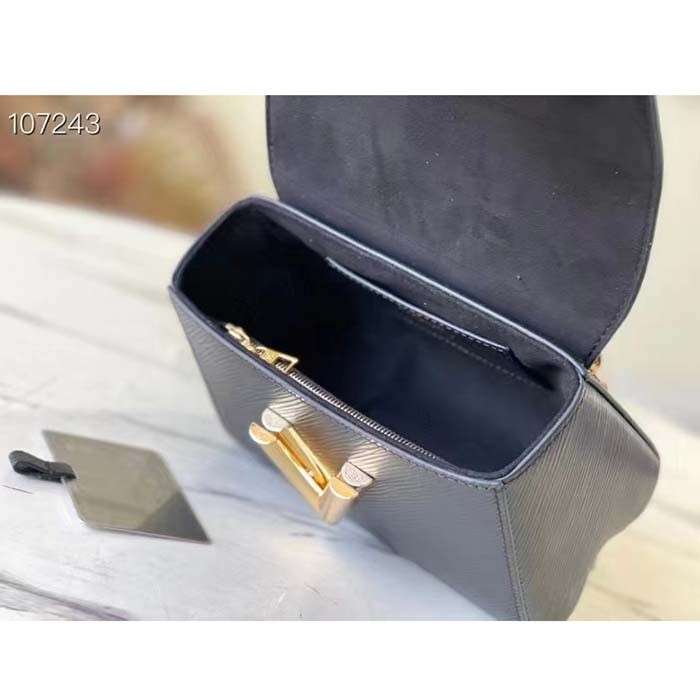 Louis Vuitton LV Women Twist PM Chain Bag Black Epi Grained Cowhide Leather