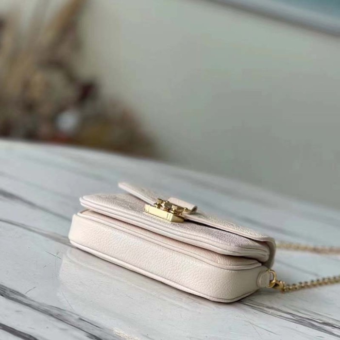 Louis Vuitton LV Women Micro Métis Beige Monogram Empreinte Embossed Supple Grained Cowhide