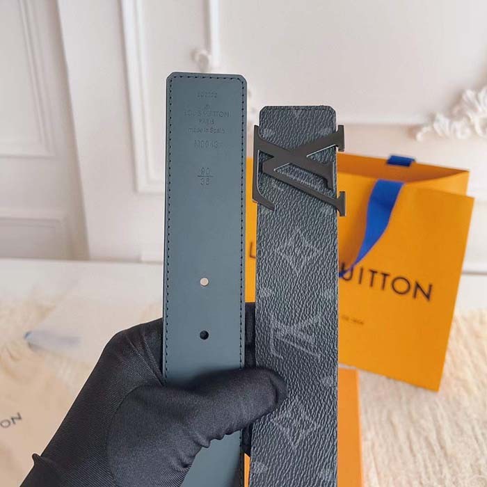 Louis Vuitton Unisex LV Initiales 40 MM Reversible Belt Monogram Canvas Calf Leather M9043U