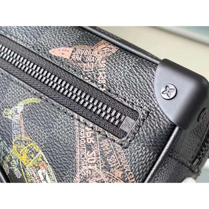 Louis Vuitton LV Unisex Mini Soft Trunk Damier Graphite Coated Canvas