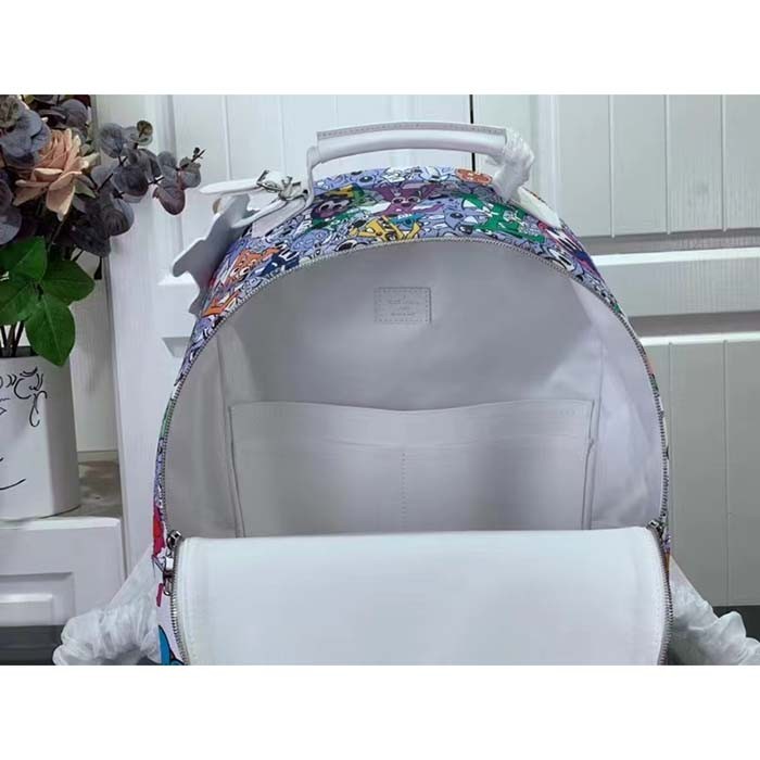 Louis Vuitton LV Unisex Backpack Multipocket Multicolor Monogram Comics Coated Canvas