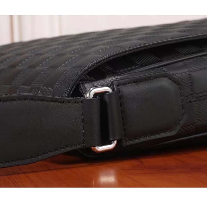 Louis Vuitton LV Unisex District PM Bag Black Damier Infini Cowhide Leather