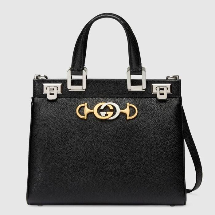 Gucci GG Women Gucci Zumi Grainy Leather Small Top Handle Bag