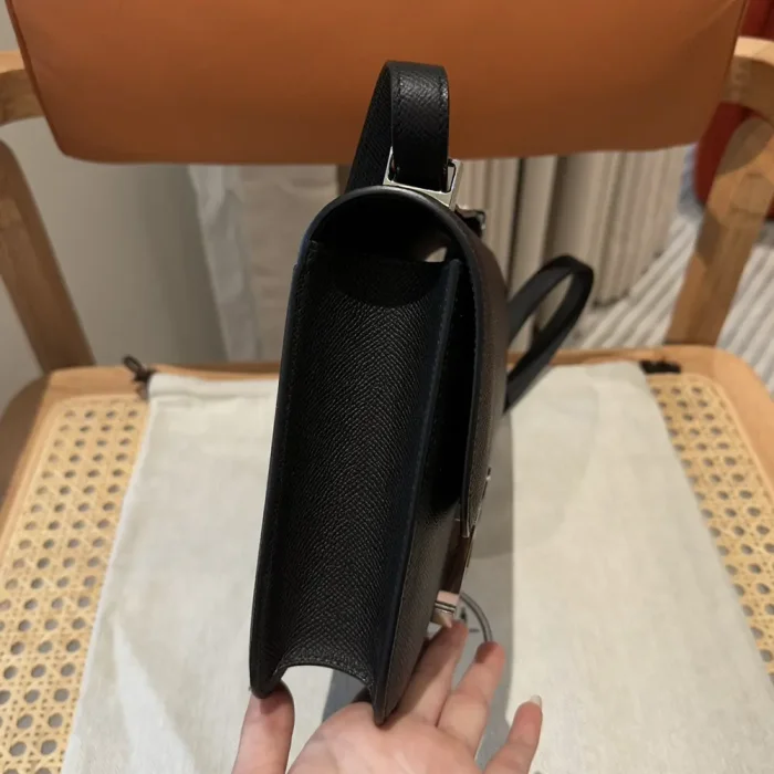 Hermes Women Constance 24 Bag Epsom Leather-Black/Silver