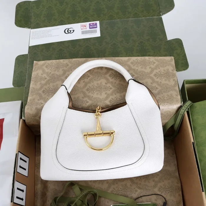 Gucci Women Softbit Medium Top Handle Bag-White 837467