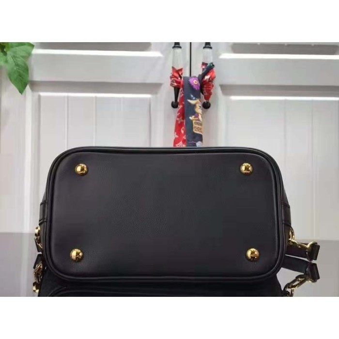 Louis Vuitton LV Unisex Cruiser PM Black Calfskin Leather Cowhide