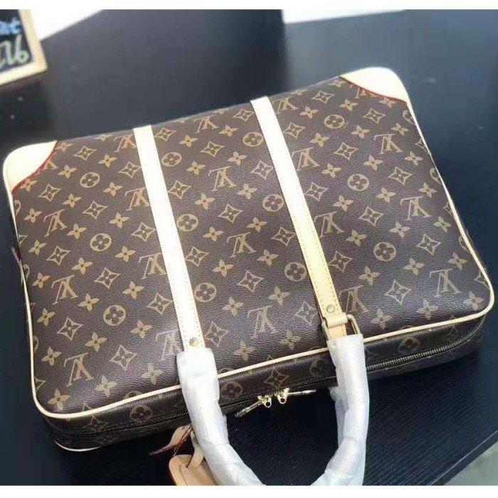 Louis Vuitton LV Men Porte-Documents Voyage in Monogram Canvas-Brown
