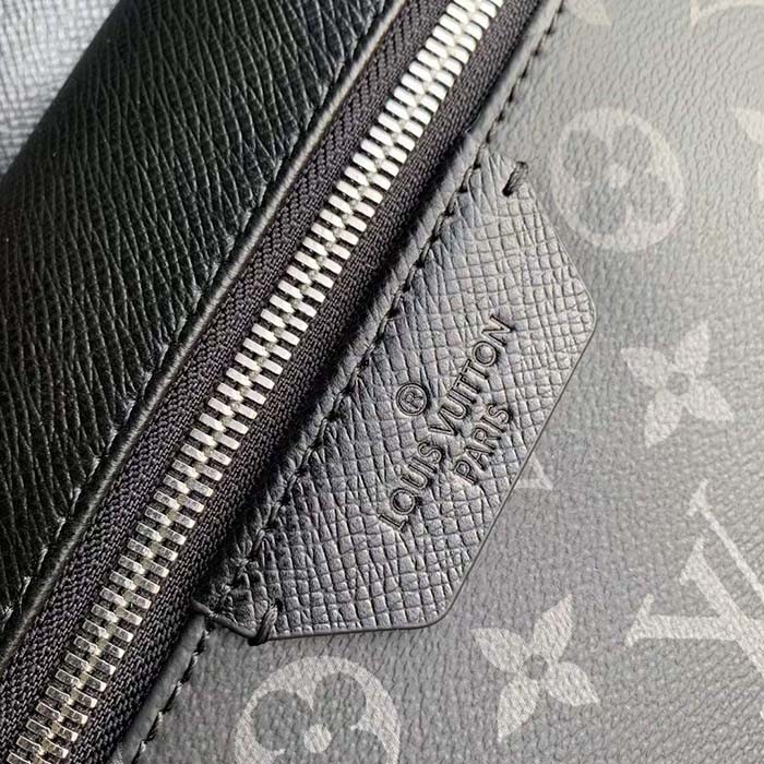 Louis Vuitton LV Unisex Discovery Backpack PM Black Taiga Cowhide Leather M30230