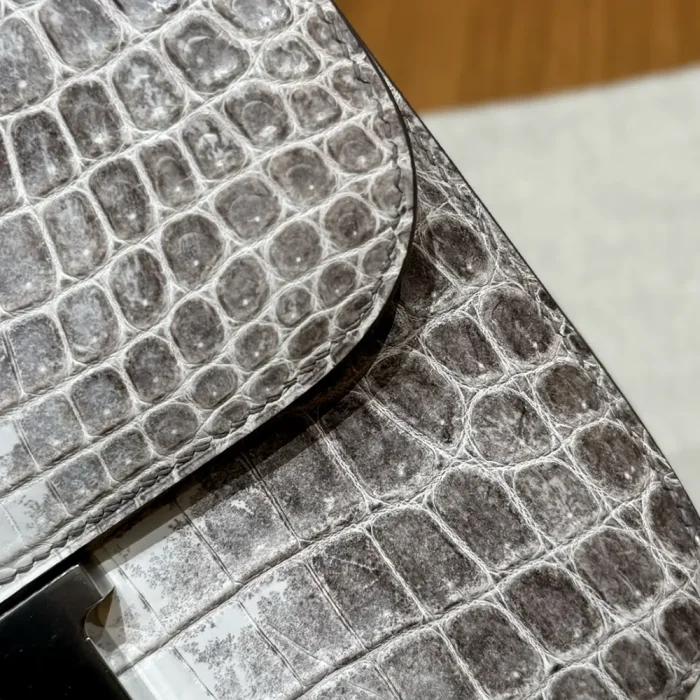 Hermes Women Constance 24 Himalaya Matte Niloticus Crocodile Palladium Hardware