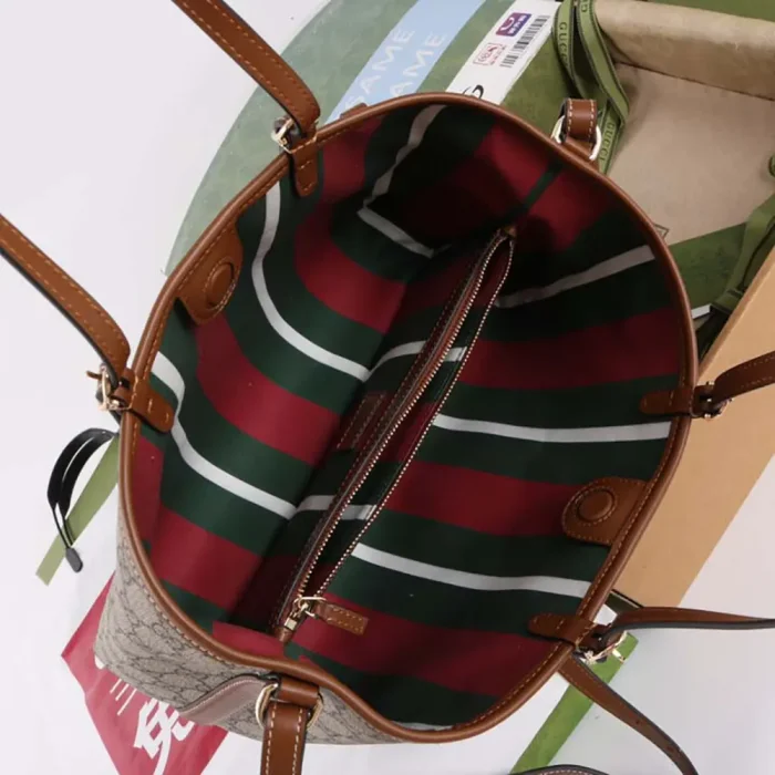 Gucci Women GG Emblem Medium Tote Bag-Brown ‎815214FAD6L9758