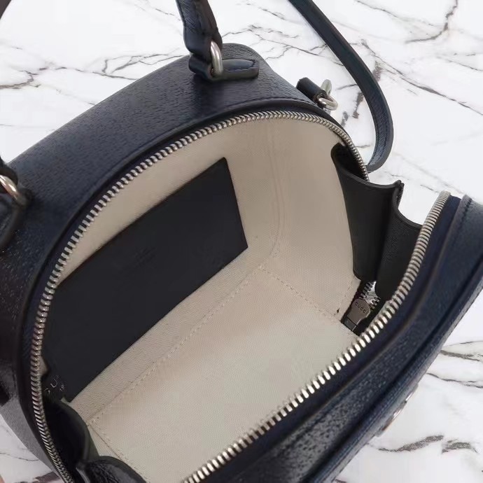 Gucci GG Unisex Ophidia GG Mini Top Handle Bag Beige Blue GG Supreme Canvas