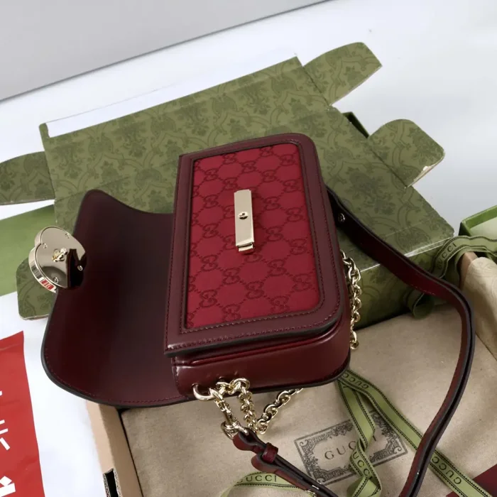 Gucci Women Go Small Shoulder Bag-Maroon 826761FAEKL6207