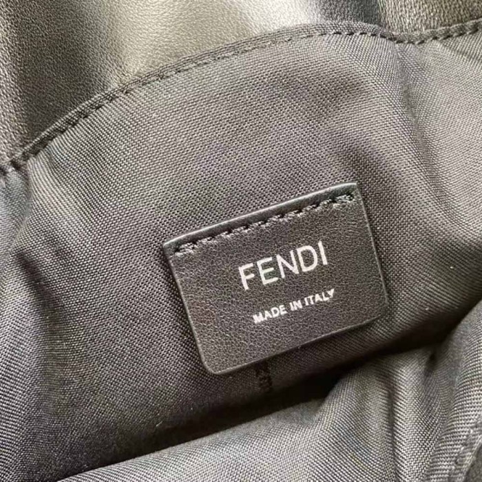 Fendi Men Baguette Black Calf Leather Bag
