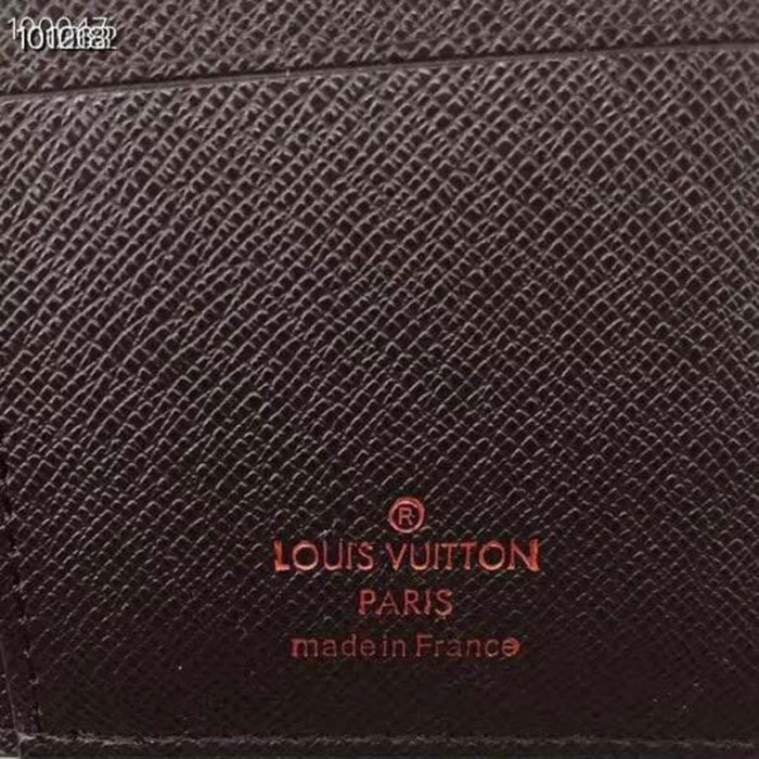 Louis Vuitton LV Unisex Brazza Wallet Iconic Damier Ebène-Brown