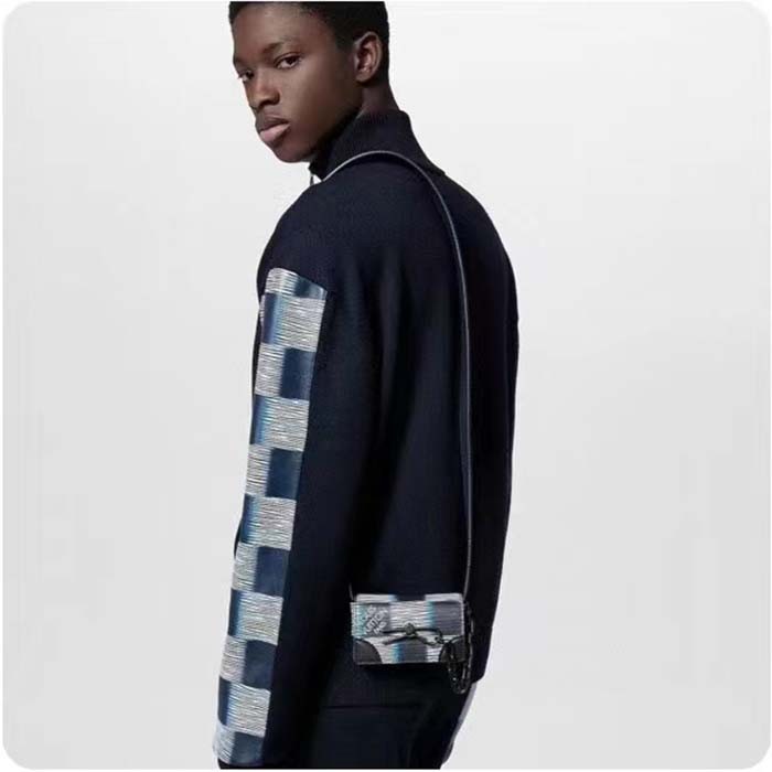 Louis Vuitton LV Unisex Micro Steamer Blue Moon Damier Rush Epi XL Leather Cowhide-Leather