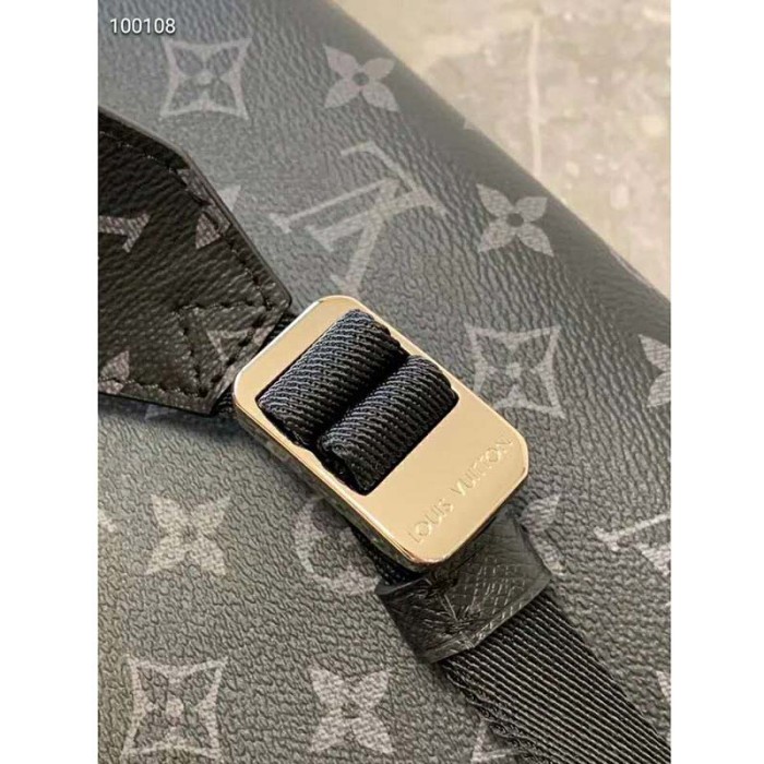Louis Vuitton LV Men Outdoor Flap Messenger Monogram Eclipse Canvas