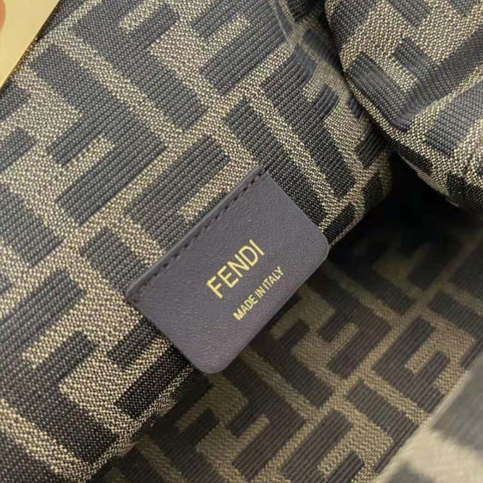 Fendi Women First Small White Leather Bag with Exotic Details