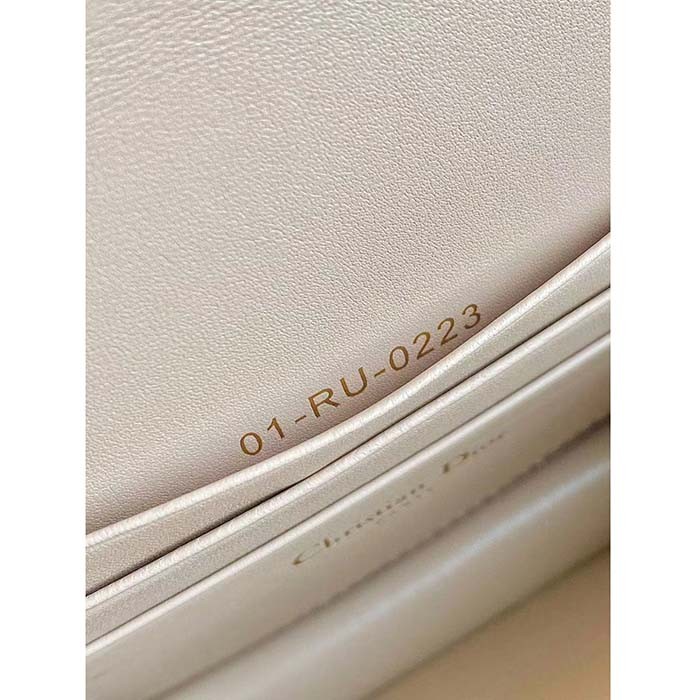 Dior Women CD Miss Caro Mini Bag Caramel Beige Macrocannage Lambskin