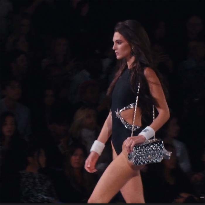 Chanel Women CC Flap Bag Star Coin Purse Mirror Calfskin Metallic Calfskin Gold-Tone Metal Silver