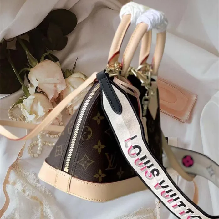 Louis Vuitton LV Women Alma BB Monogram Coated Canvas-Brown M46990