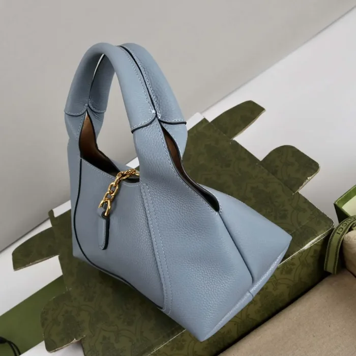Gucci Women Softbit Medium Top Handle Bag-Blue ‎837467