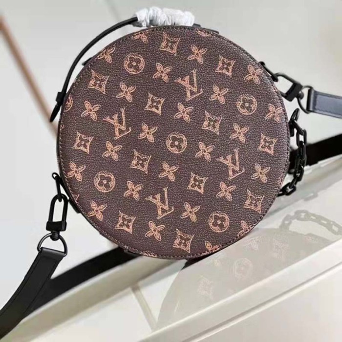 Louis Vuitton LV Unisex Wheel Box Brown Monogram Coated Canvas Cowhide Leather