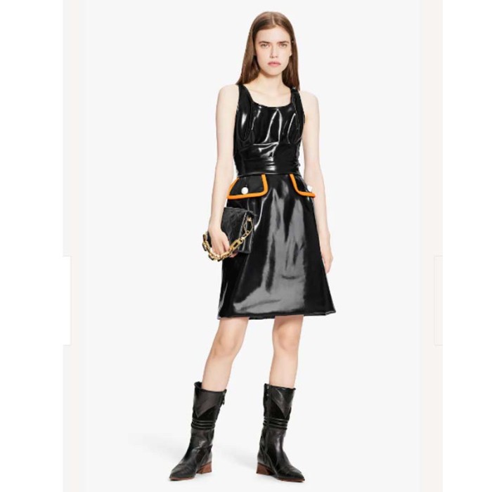 Louis Vuitton LV Unisex Coussin BB Black Monogram-Embossed Puffy Lambskin Calfskin