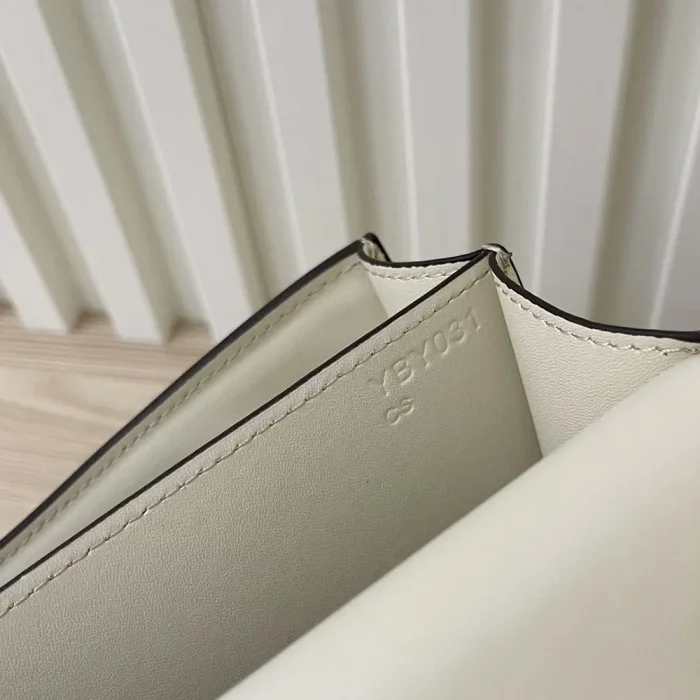 Hermes Women Constance 24 Bag Epsom Leather-White/Silver