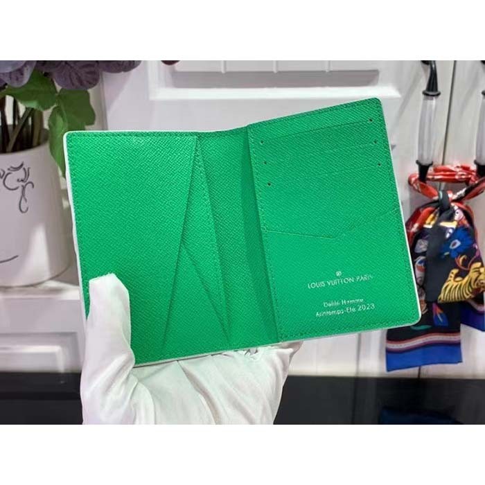 Louis Vuitton LV Unisex Pocket Organizer Multicolor Monogram Coated Canvas Cowhide Leather