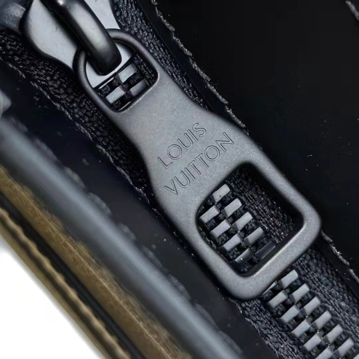 Louis Vuitton LV Unisex Trunk Pouch Black Monogram Eclipse Canvas Leather