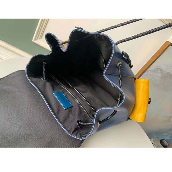 Louis Vuitton LV Unisex Christopher Backpack PM in Cowhide Leather-Navy