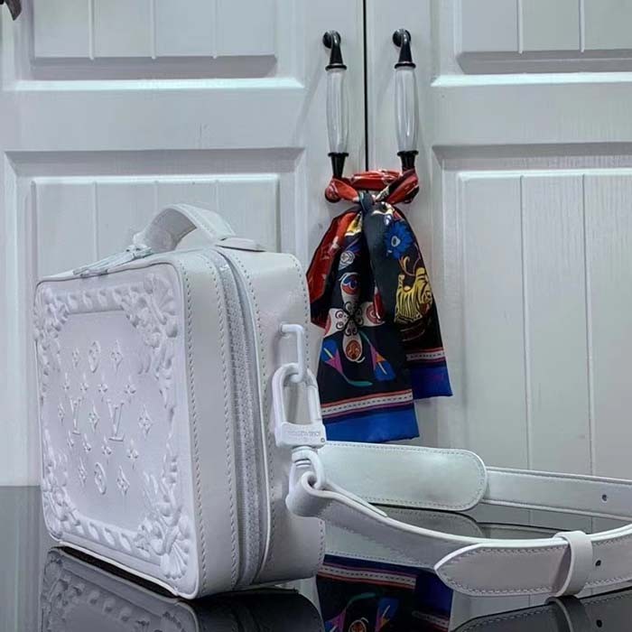 Louis Vuitton LV Unisex Handle Soft Trunk Optic White Calf Leather