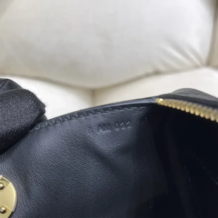 Hermes Women Lindy Mini 19 in Clemence Leather-Black/Gold