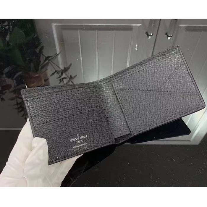 Louis Vuitton LV Unisex Multiple Wallet Sunrise Monogram Eclipse Coated Canvas